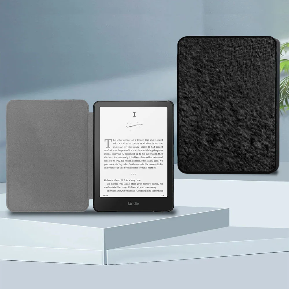 Capa para Kindle Paperwhite 7" 12ª Geração 2024 (Modelo: SA569P), Anti-Risco e à Prova de Choque, Despertar/Adormecer Automático, Capa Protetora para E-Reader