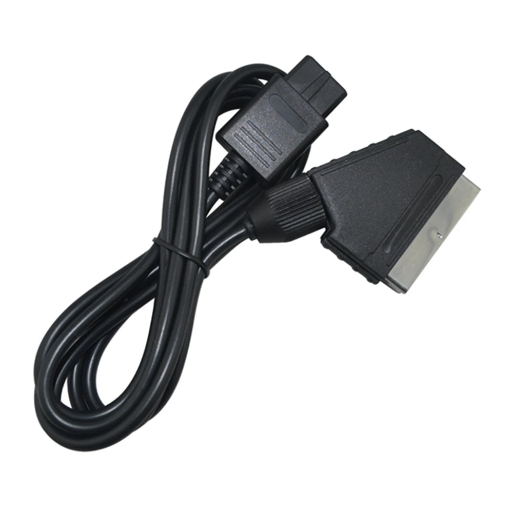 Alta qualidade a/v tv cabo de videogame scart para snes para gamecube n64 console compatível com sistema ntsc