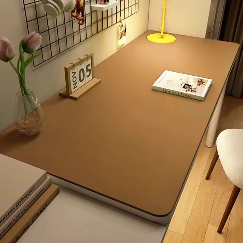 Toalha de mesa de couro para casa, fácil de limpar, protetor de mesa à prova d'água, porta-copos, tapete grande para mesa, antiderrapante, tapete para teclado e mouse para jogos.