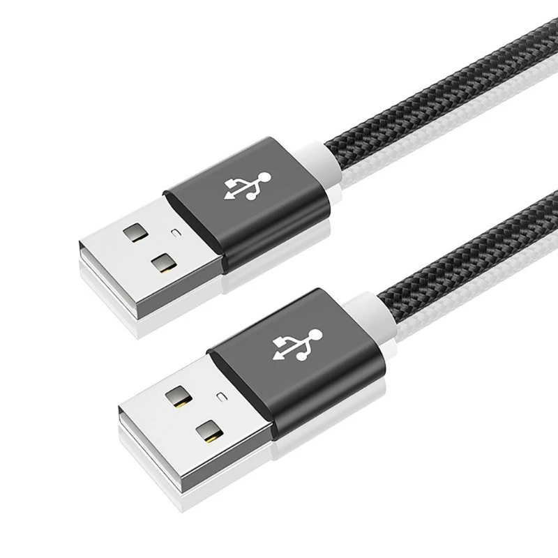 Usb a para usb um cabo de extensão macho para macho extensor usb para radiador disco rígido câmera tv computador carro mp3 cabo de fio usb