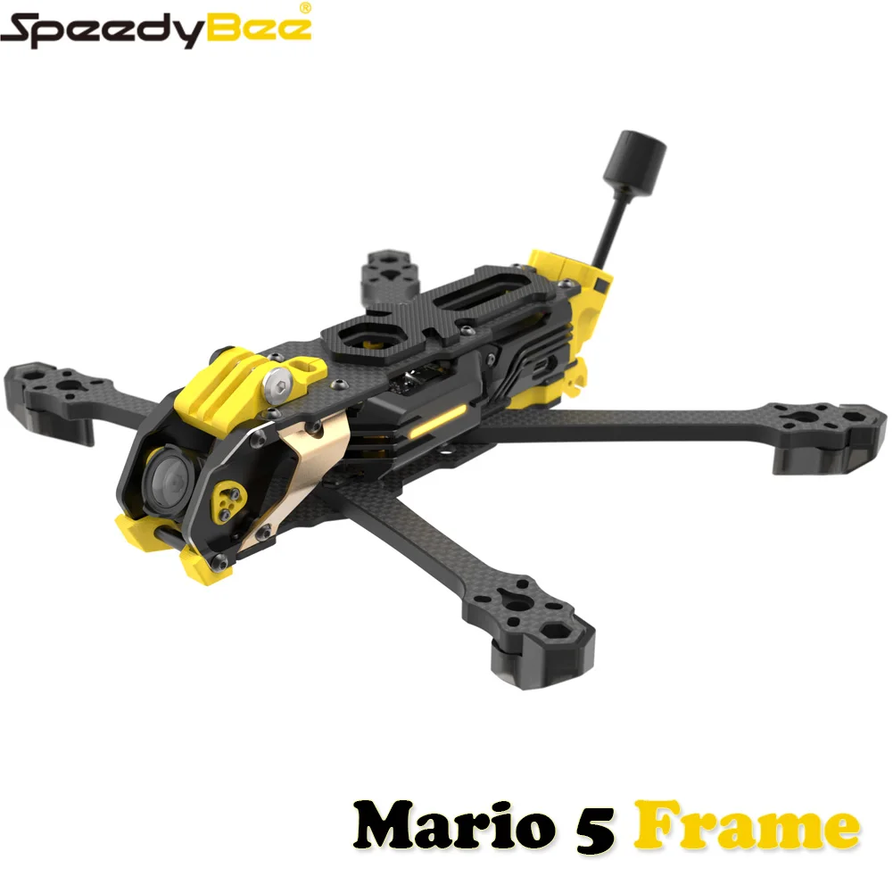 SpeedyBee Mario 5 Frame 5 polegadas DC / XH versão com placa de fibra de carbono FPV Freestyle RC Racing Drone para O3/O4 PRO