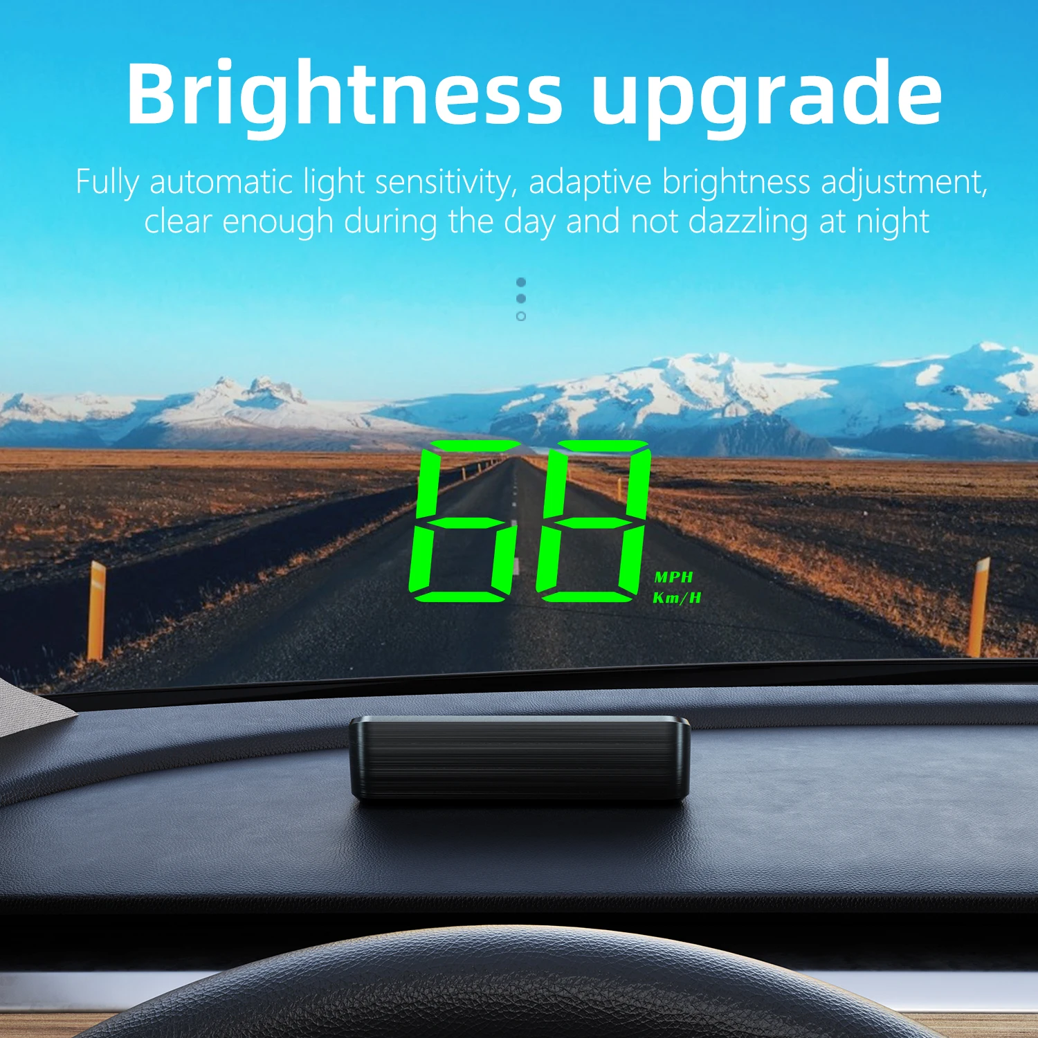 Carro head up display hd m2 gps velocímetro velocidade kmh digital hud pára-brisa projetor para todos os carros acessórios eletrônicos automóveis