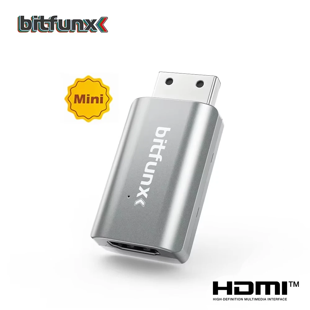 Bitfunx DC VGA para HDMI ™ Adaptador mini versão hd tv conversor de áudio e vídeo para console de jogos dreamcast todas as versões