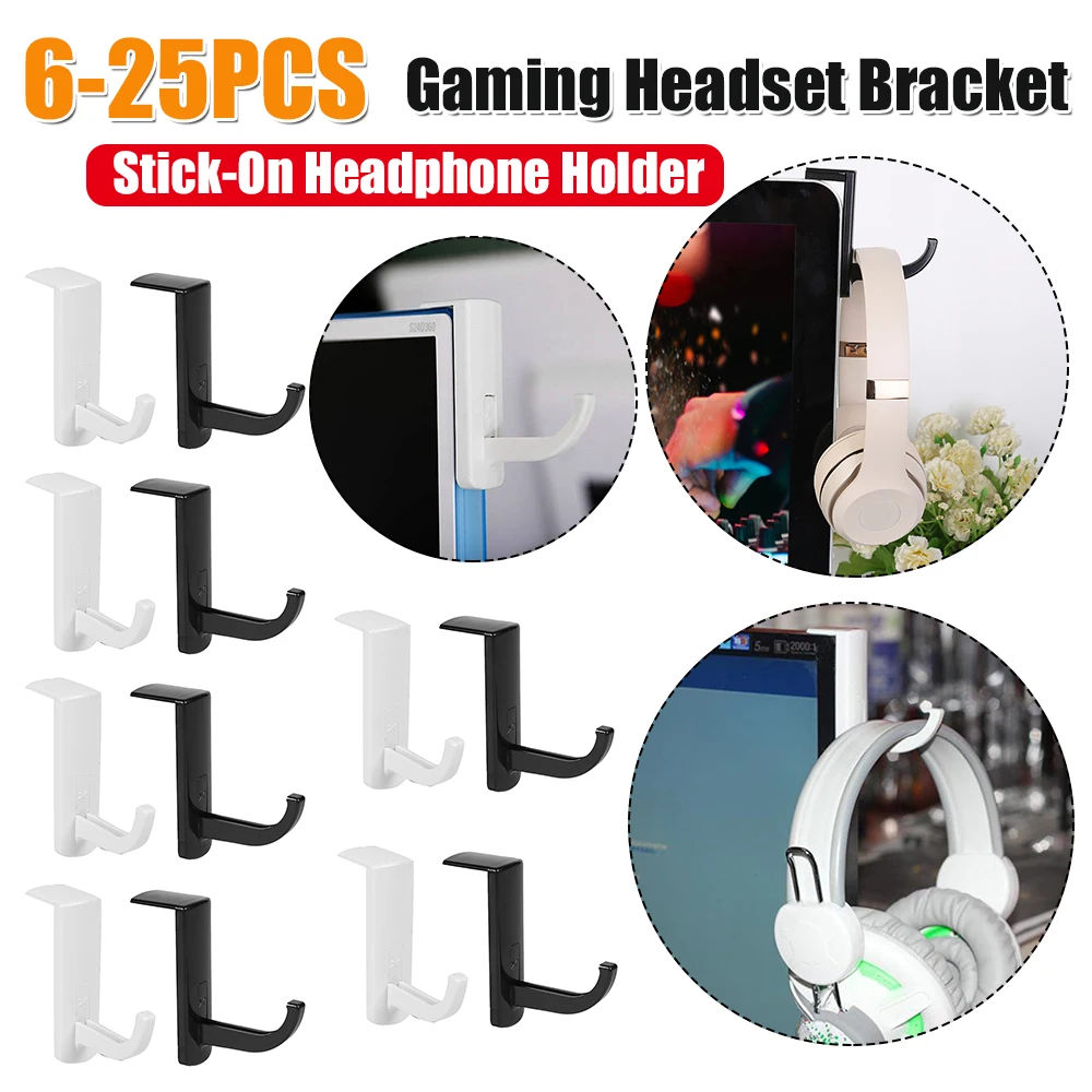 Suporte para Fones de Ouvido para Jogos, Suporte Universal para Monitor, Suporte Adesivo para Fones de Ouvido para Casa e Escritório