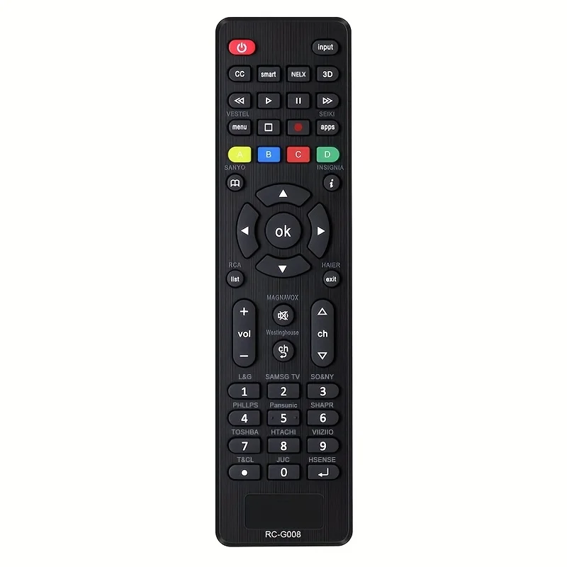 Controle Remoto Universal para TV, Compatível com LG, Samsung, TCL, Sony, Panasonic e Outras Marcas de TVs LCD/LED/3D/HD
