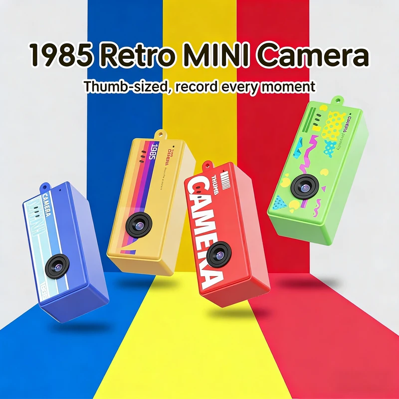 Câmera Digital Magecam com Tela de 0,96 Polegadas, Câmera Retro com Suporte para Cartão de Memória, Filmadora Muito Pequena 1080P com Flash