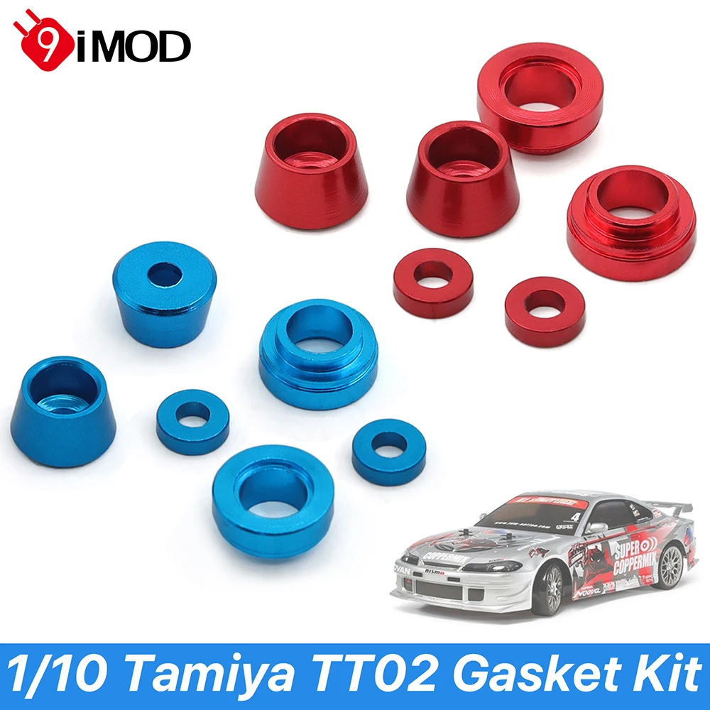 9imod copos de direção de metal junta copos de direção dianteiras junta 1/10 tamiya tt02 kit de junta para 1/10 tamiya tt02 rc carro atualização parte