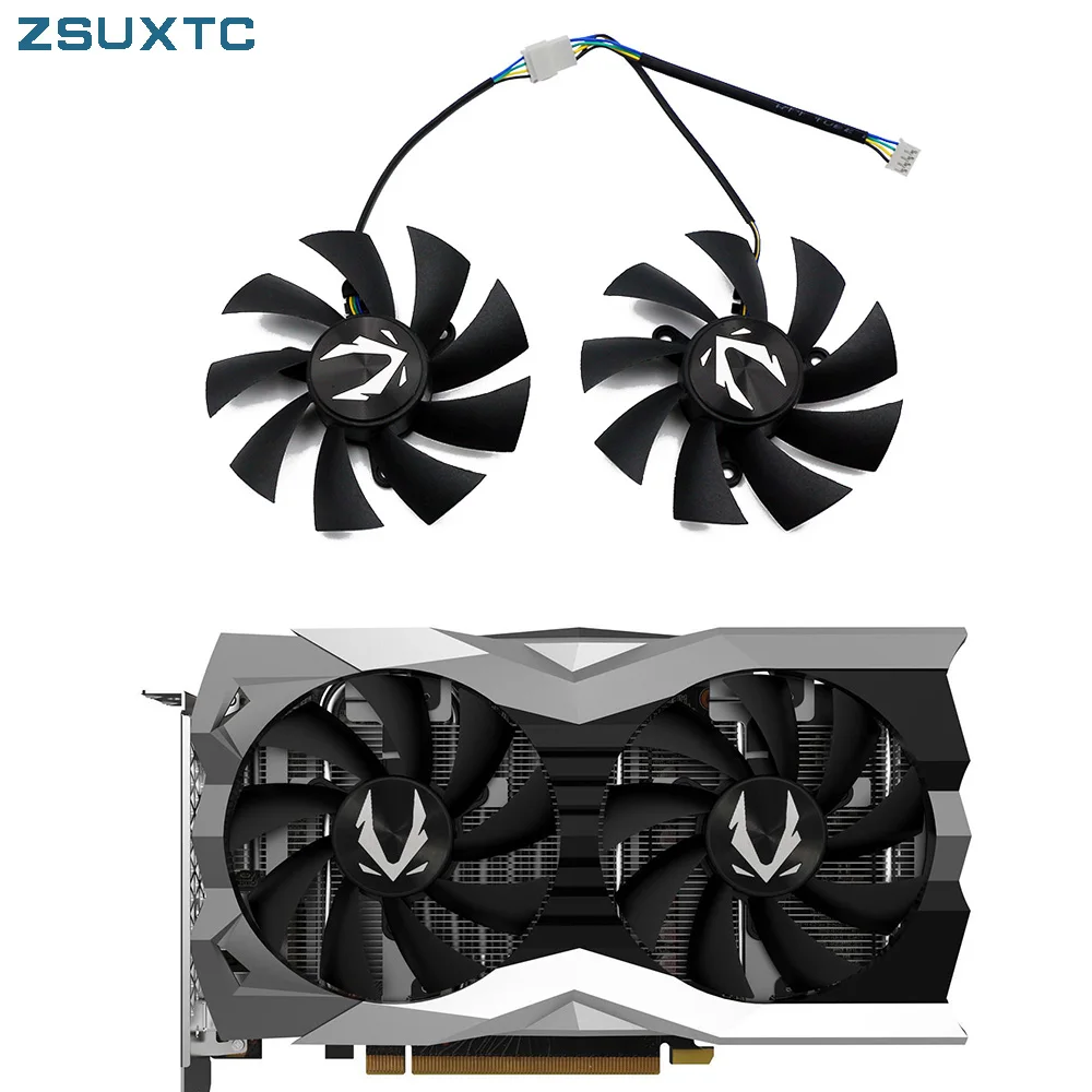 87MM GA92A2H 0.35A GTX 1660 1660Ti Ventiladores gráficos para Zotac GeForce RTX 2060 2070 SUPER Mini Ventilador de resfriamento de placa de vídeo 87MM GA92A2H 0.35A GTX 1660 1660Ti Ventiladores gráficos para Zotac GeForce RTX 2060 2070 SUPER Mini Ventilador de resfriamento de placa de vídeo