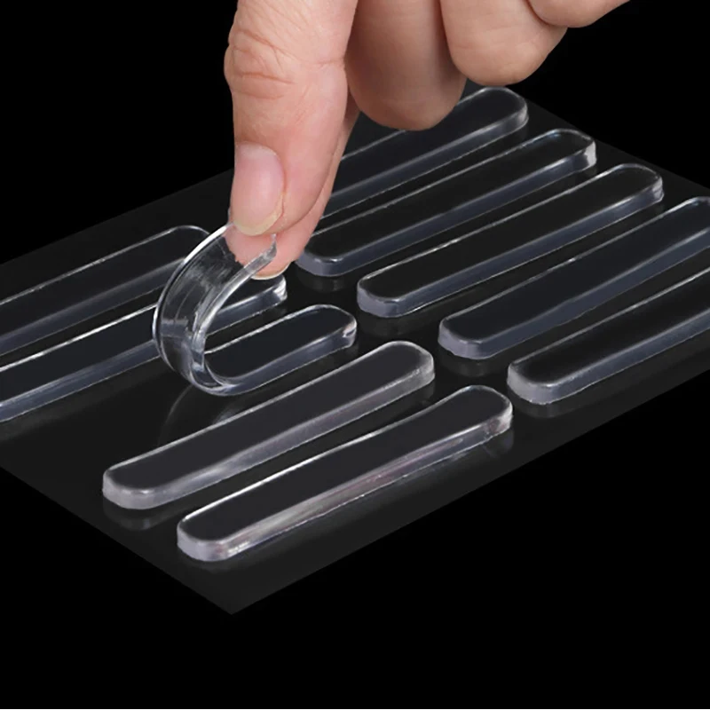 Auto adesivo de silicone claro pára-choques protetor de parede móveis geladeira porta armário vidro mudo buffer anti-acidente almofada Auto adesivo de silicone claro pára-choques protetor de parede móveis geladeira porta armário vidro mudo buffer anti-acidente almofada