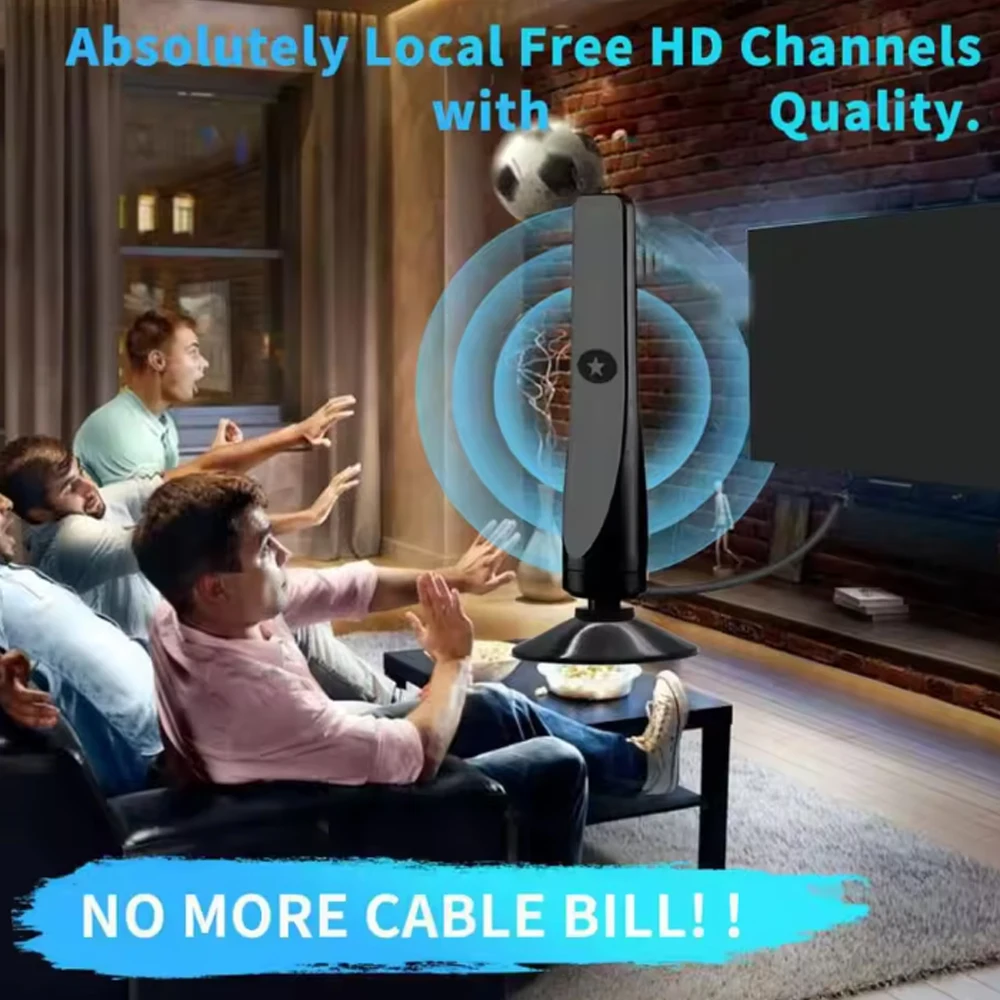 Antena de TV inteligente para quarto, antena digital para canais locais, suporta qualidade de imagem 4K 1080p. Presente de Ano Novo. Com sua família Antena de TV inteligente para quarto, antena digital para canais locais, suporta qualidade de imagem 4K 1080p. Presente de Ano Novo. Com sua família