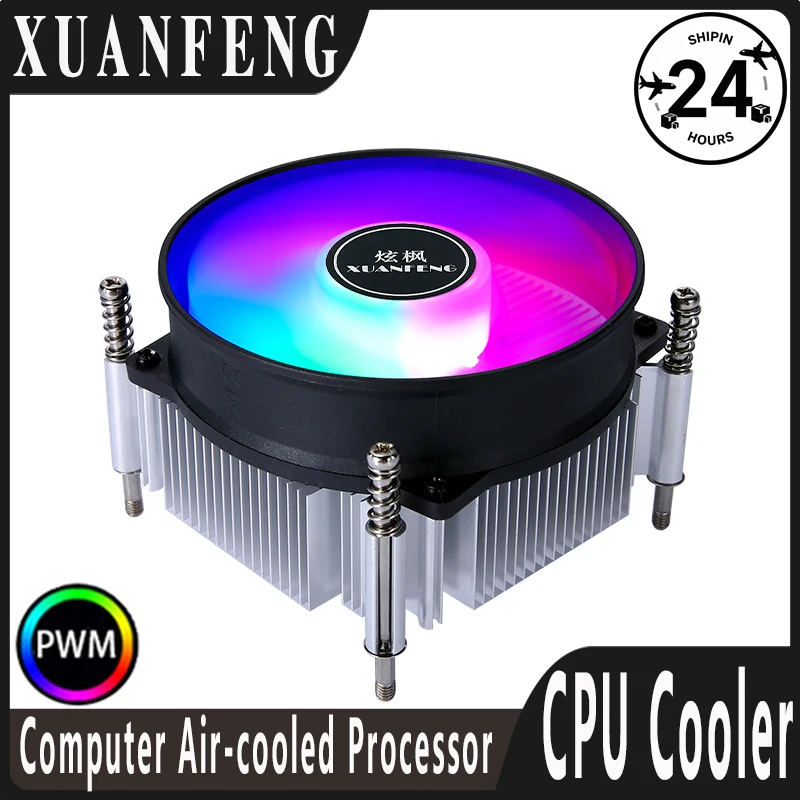 Cooler de Processador XUANFENG X79 X99 com Núcleo de Cobre/Alumínio, Ventoinha de CPU 4Pin PWM, Resfriamento a Ar Compatível com LGA2011 2066 E5 2099