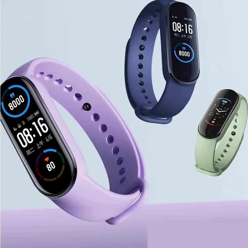 Pulseiras para Xiaomi Mi Band 7 6 5 4 3, pulseira de silicone esportiva, bracelete, acessórios para smartwatch Mi Band 7 6 5.