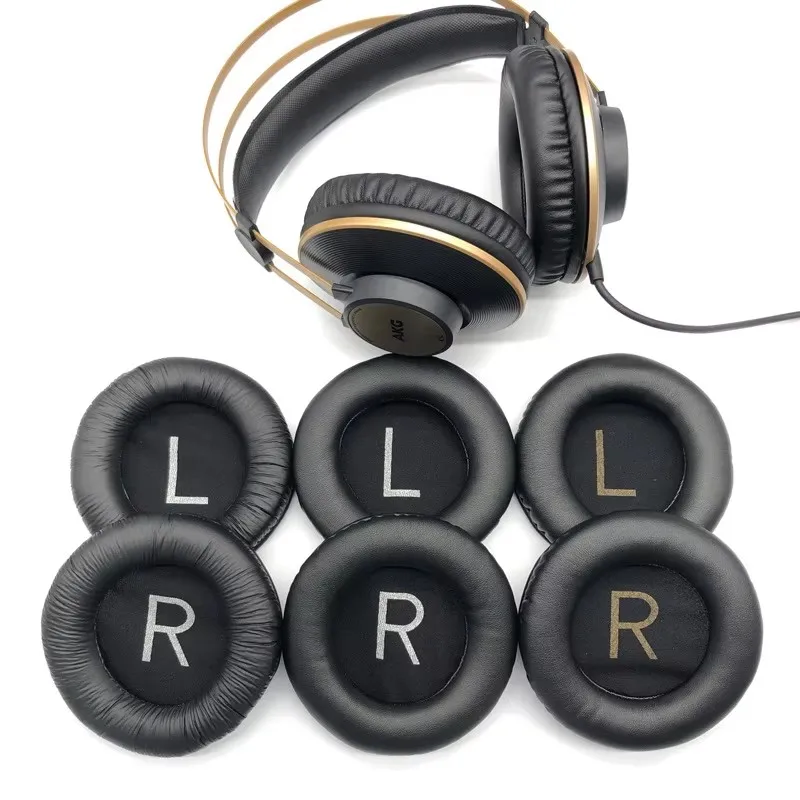 Almofadas de espuma para fones de ouvido, substituição para akg k52 k72 k92 k240 242, formato macio, alta qualidade, capa de almofada