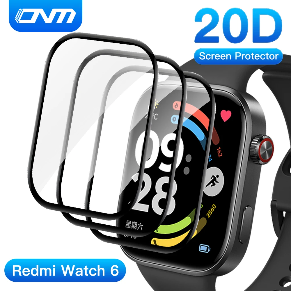 Película protetora de tela para Redmi Watch 6 - Película protetora transparente antiarranhões HD para Xiaomi Smartwatch Película protetora de tela para Redmi Watch 6 - Película protetora transparente antiarranhões HD para Xiaomi Smartwatch