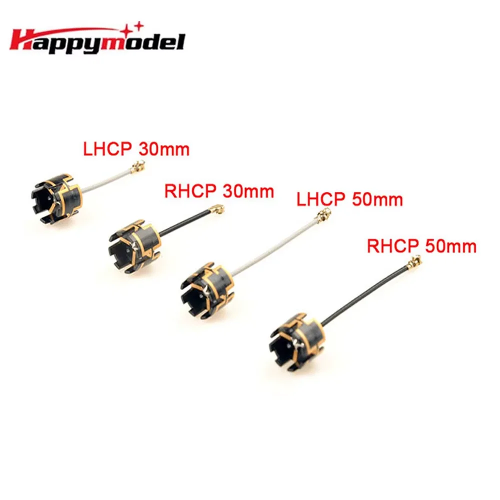 Happymodel 5.8G Crown LDS Antena RHCP/LHCP para Micro FPV Whoops para RC FPV Avião de drone de corrida de longo alcance