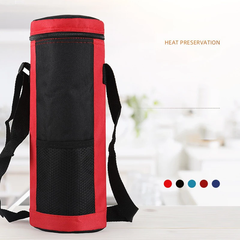 Saco térmico portátil para viagem, verão, pano oxford, manga isolante, acampamento, garrafa de água isolada, manter quente/frio, suporte de bebidas