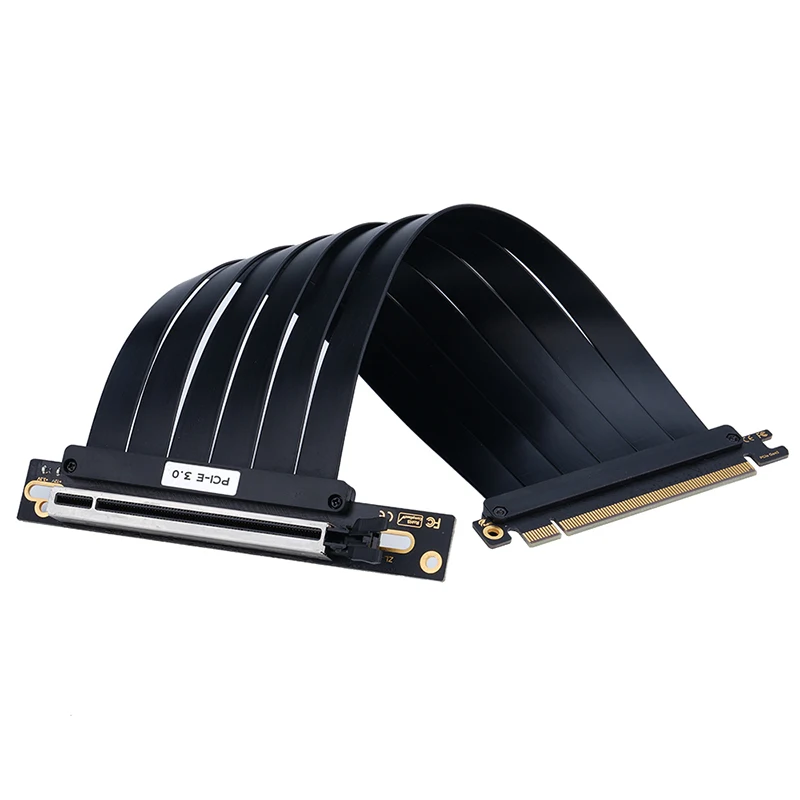 Pcie 3.0 x16 riser cabo placa de vídeo emi blindado extensor flexível de alta velocidade adaptador pci express pci-e gen 3 cabo de extensão gpu