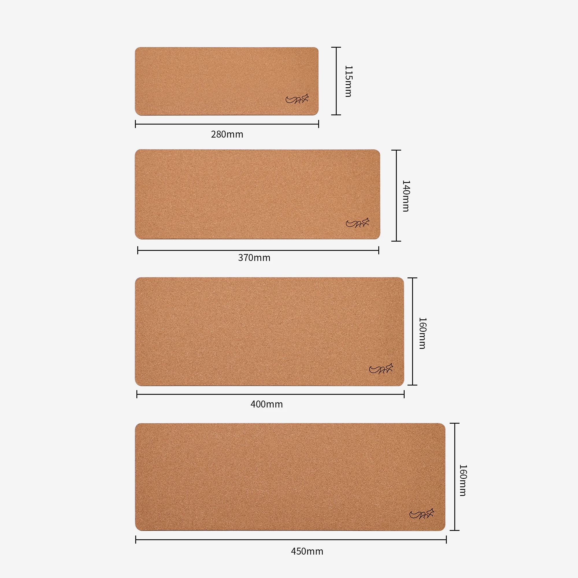 Chosfox Tapete de Mesa de Cortiça para Teclado, Personalizado, Espesso, Silencioso, com Absorção de Choque, Acessório para Teclado Mecânico Gamer