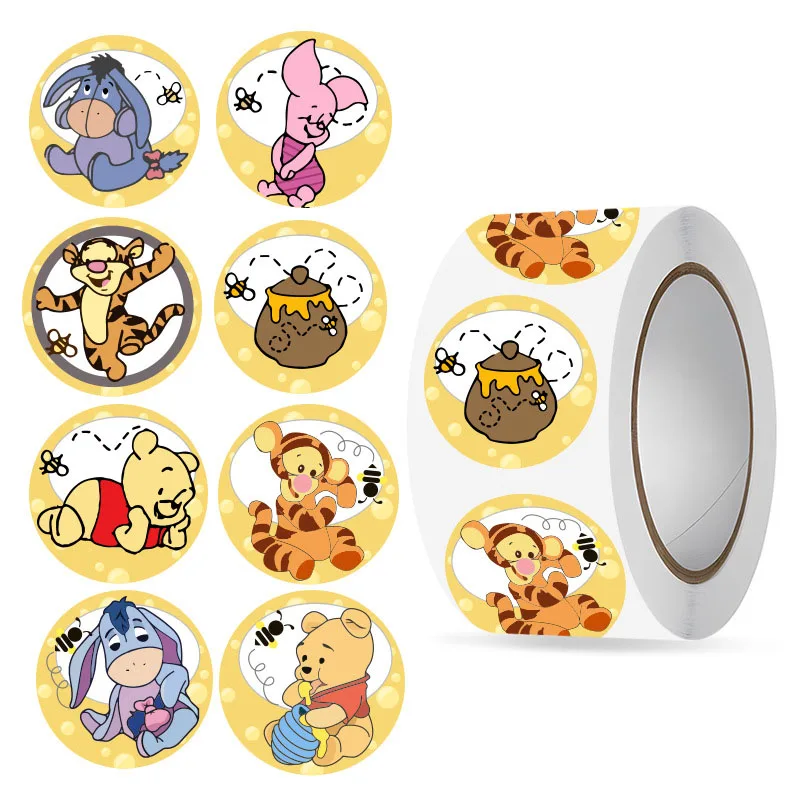 500 pçs coisas fofas winnie urso coisas fofas dos desenhos animados graffiti adesivos diy telefone guitarra portátil notebook mala presentes à prova dwaterproof água