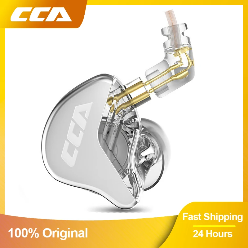 Cca cra metal de alta frequência com fio fone de ouvido in-ear monitor de música fones de ouvido sem cancelamento esporte fones de ouvido gamer nra