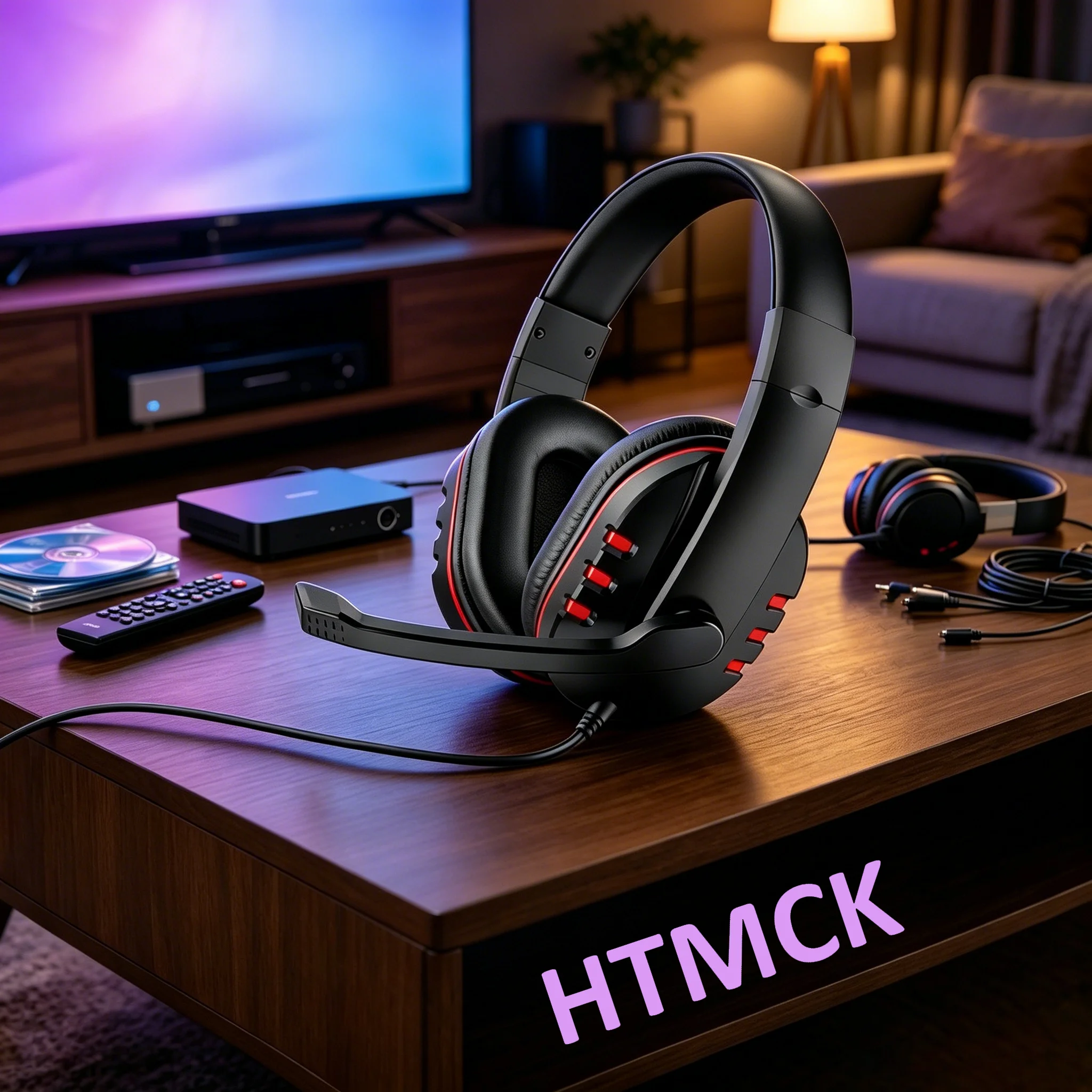 Fones de Ouvido com Fio de 3,5mm, Headset para Jogos, Fones de Ouvido para PS4, PlayStation 4, PC, Headset de Chat com Microfone