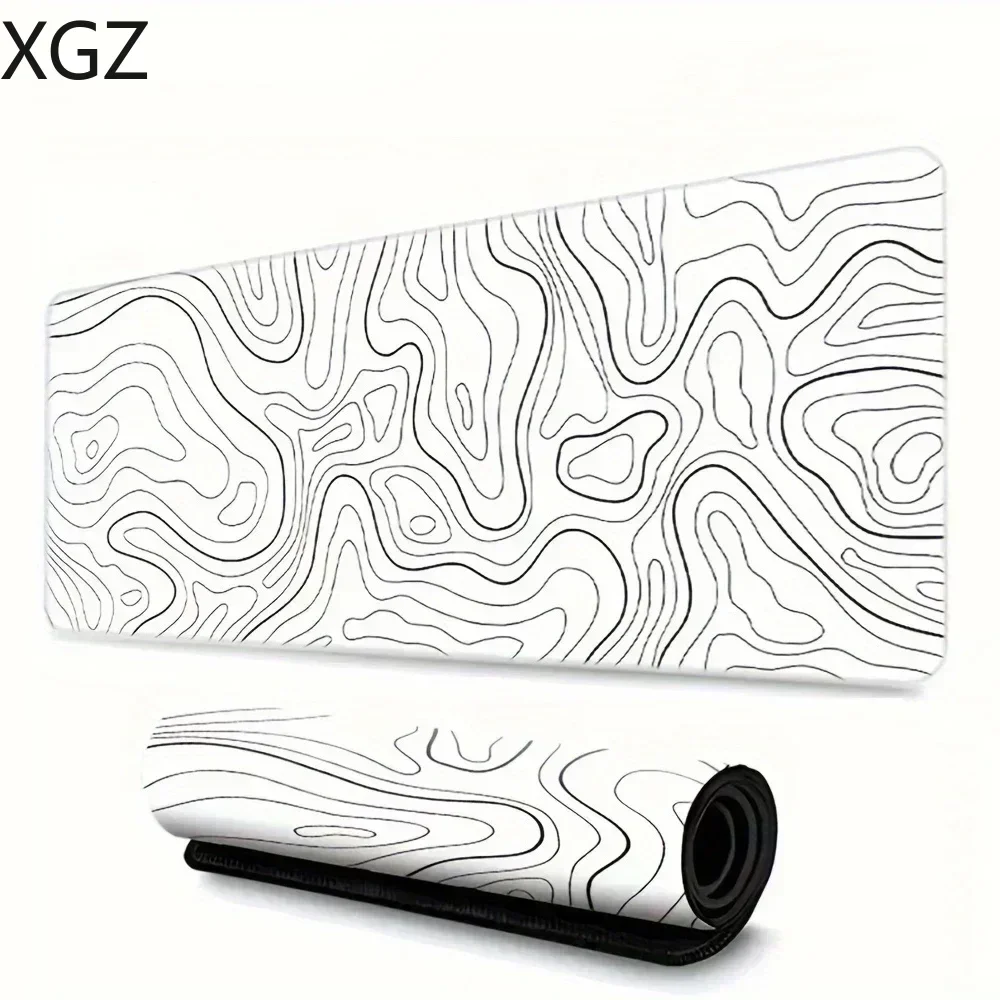 Mouse pads grandes para jogos de mesa, mouse pad com bordas costuradas e base de borracha antiderrapante, acessórios de jogo estendidos