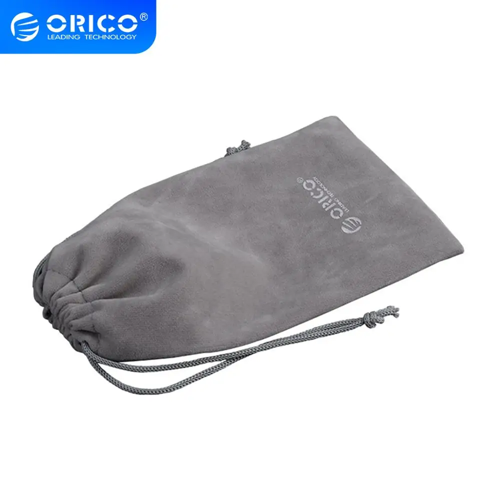 Orico saco de armazenamento macio para banco de potência carregador usb caso bolsa macia para powerbank bateria externa móvel