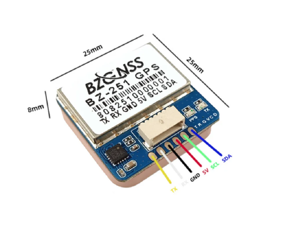 Bzgns bz121 bz181 bz251 módulo de posicionamento gps de protocolo duplo adequado fpv fora de controle de resgate drones de cruzamento de asa fixa Bzgns bz121 bz181 bz251 módulo de posicionamento gps de protocolo duplo adequado fpv fora de controle de resgate drones de cruzamento de asa fixa