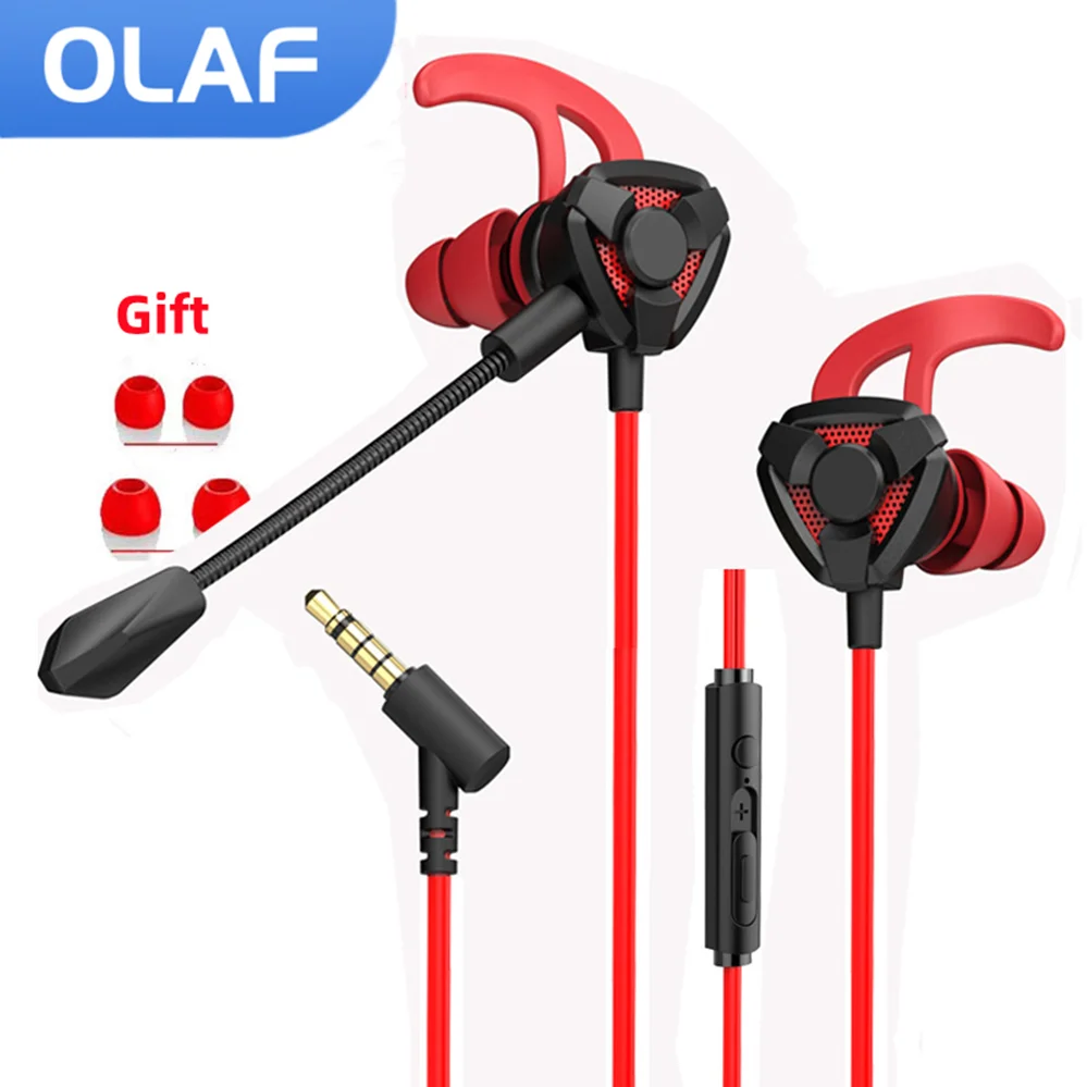Olaf fone de ouvido gamer com fio fones de ouvido jogos com microfone para pubg ps4 csgo casque telefone tablet portátil jogo universal