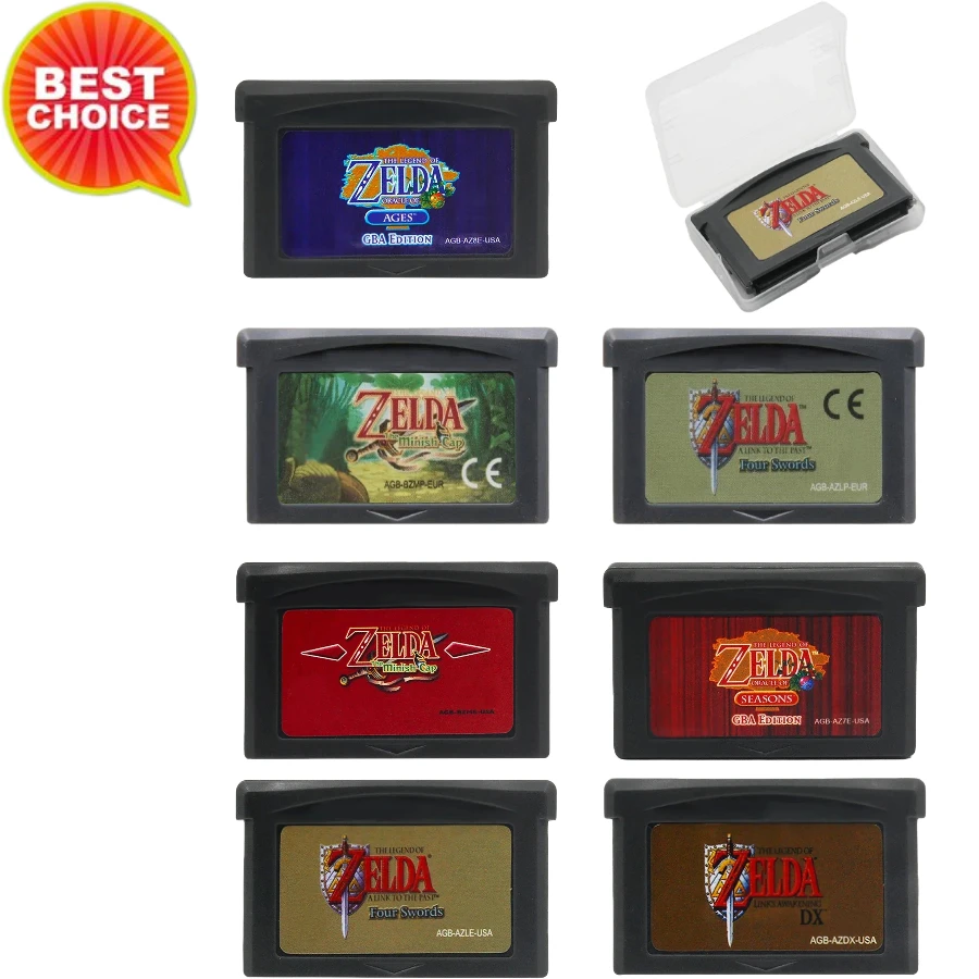 Cartucho de Jogo GBA de 32 Bits para Console de Videogame - Link To The Past Awakening DX Minish Cap Versão EUR/USD