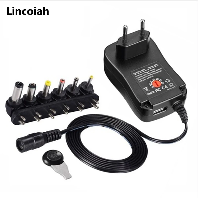3v 4.5v 5v 6v 7.5v 9v 12v 2a/2.5a adaptador ac/dc eua/ue/reino unido/au adaptadores de alimentação ajustáveis usb universal carregador interruptor fonte de alimentação