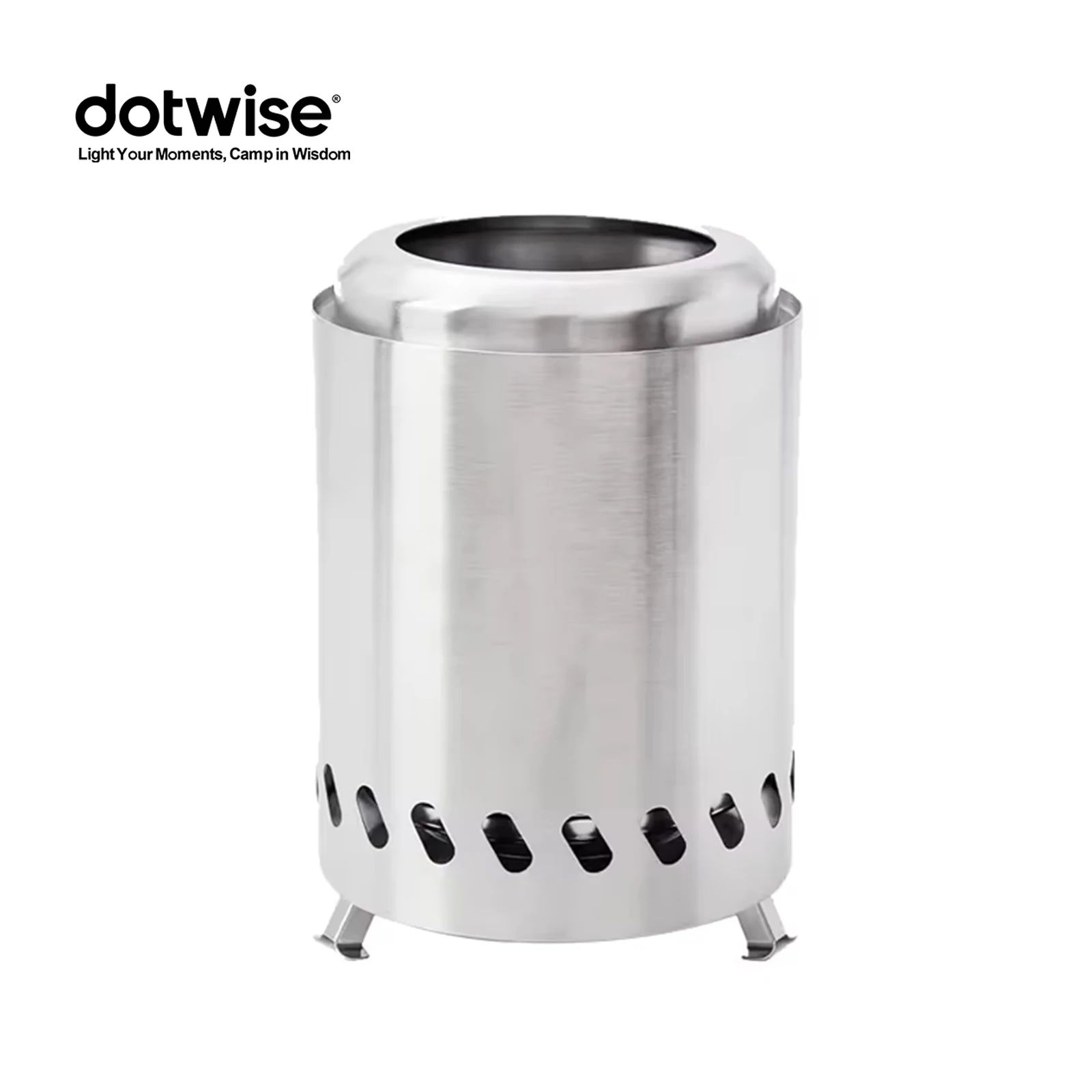 Fogão a lenha portátil, fogão de madeira, fogão de aço inoxidável para uso ao ar livre, ideal para acampamentos, fogão sem fumaça, mini fogão, fogão para fogueiras.