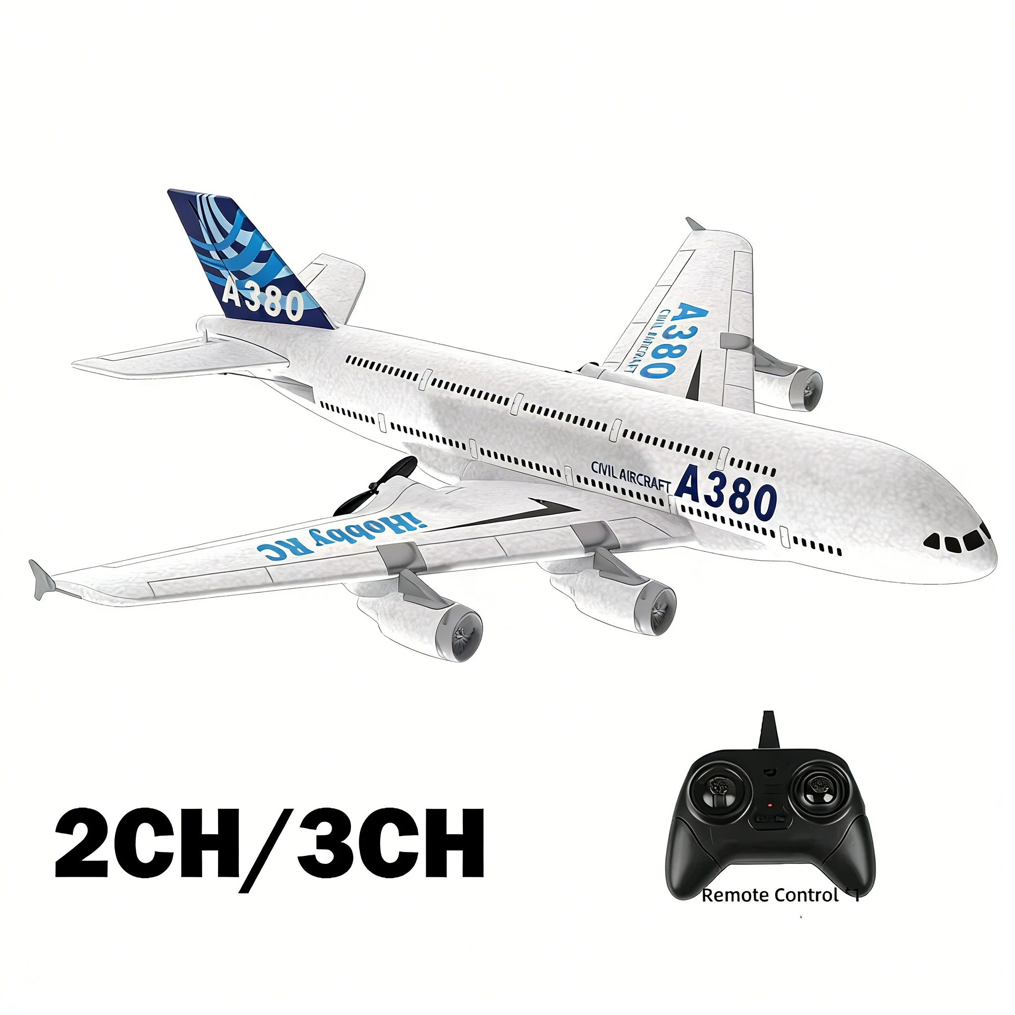 A380 avião airbus rc avião brinquedos de espuma 2.4g glide asa fixa rtf avião brinquedos ao ar livre drone modle fácil voar presente das crianças