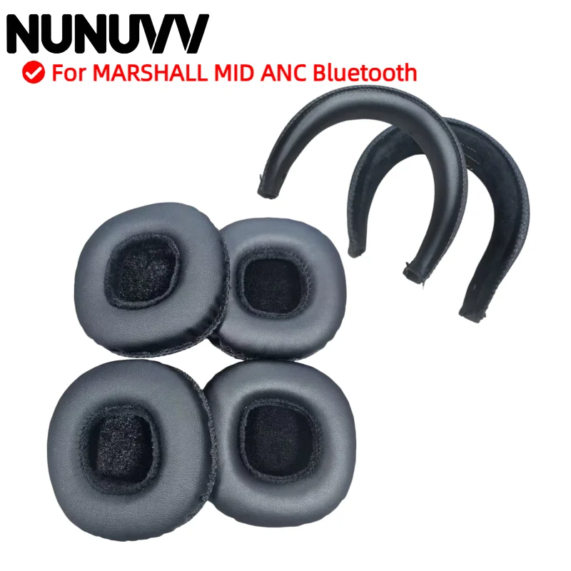 Ninguvv substituição earpads para marshall mid anc fones de ouvido bluetooth espuma memória almofadas earmuff fone gamer caso couro Ninguvv substituição earpads para marshall mid anc fones de ouvido bluetooth espuma memória almofadas earmuff fone gamer caso couro