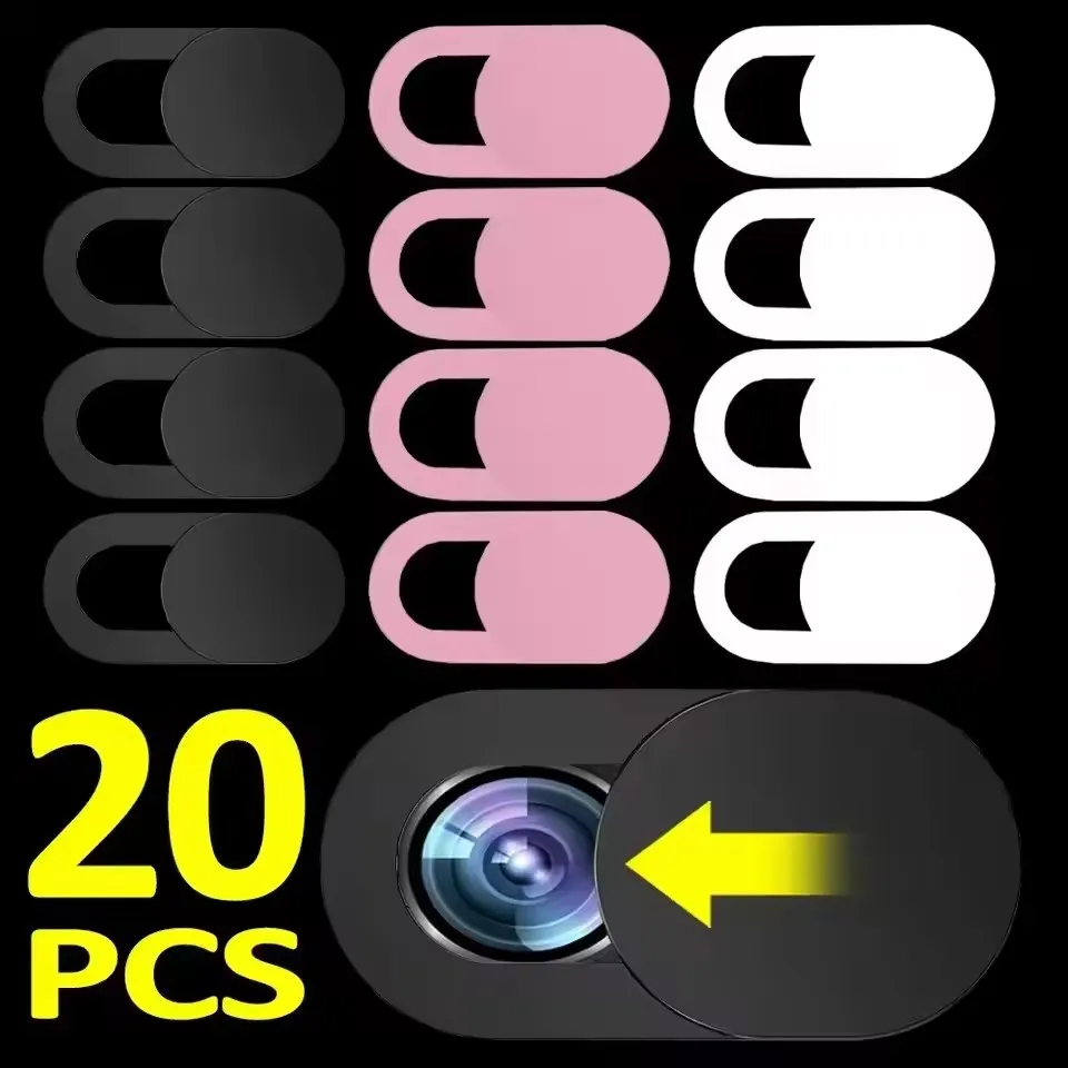 1-20 pçs universal ultra fino portátil câmera capa slide privacidade webcam adesivos para iphone ipad computador câmera bloqueador slider