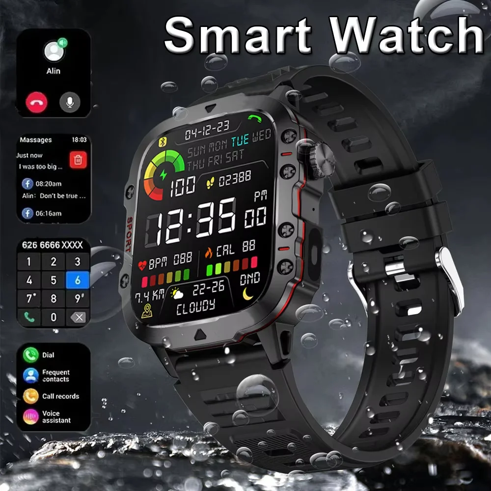 Laxafasfit novo relógio inteligente masculino bluetooth talk 2.01 polegada tela hd led lanterna ao ar livre monitor de freqüência cardíaca esportes smartwatch Laxafasfit novo relógio inteligente masculino bluetooth talk 2.01 polegada tela hd led lanterna ao ar livre monitor de freqüência cardíaca esportes smartwatch