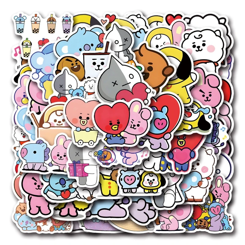 Adesivos e cartões fofos de desenhos animados BT21, produtos de anime, cadernos de estudante Kawaii, livros de telefone, canecas, decalques à prova d'água, presentes. Adesivos e cartões fofos de desenhos animados BT21, produtos de anime, cadernos de estudante Kawaii, livros de telefone, canecas, decalques à prova d'água, presentes.