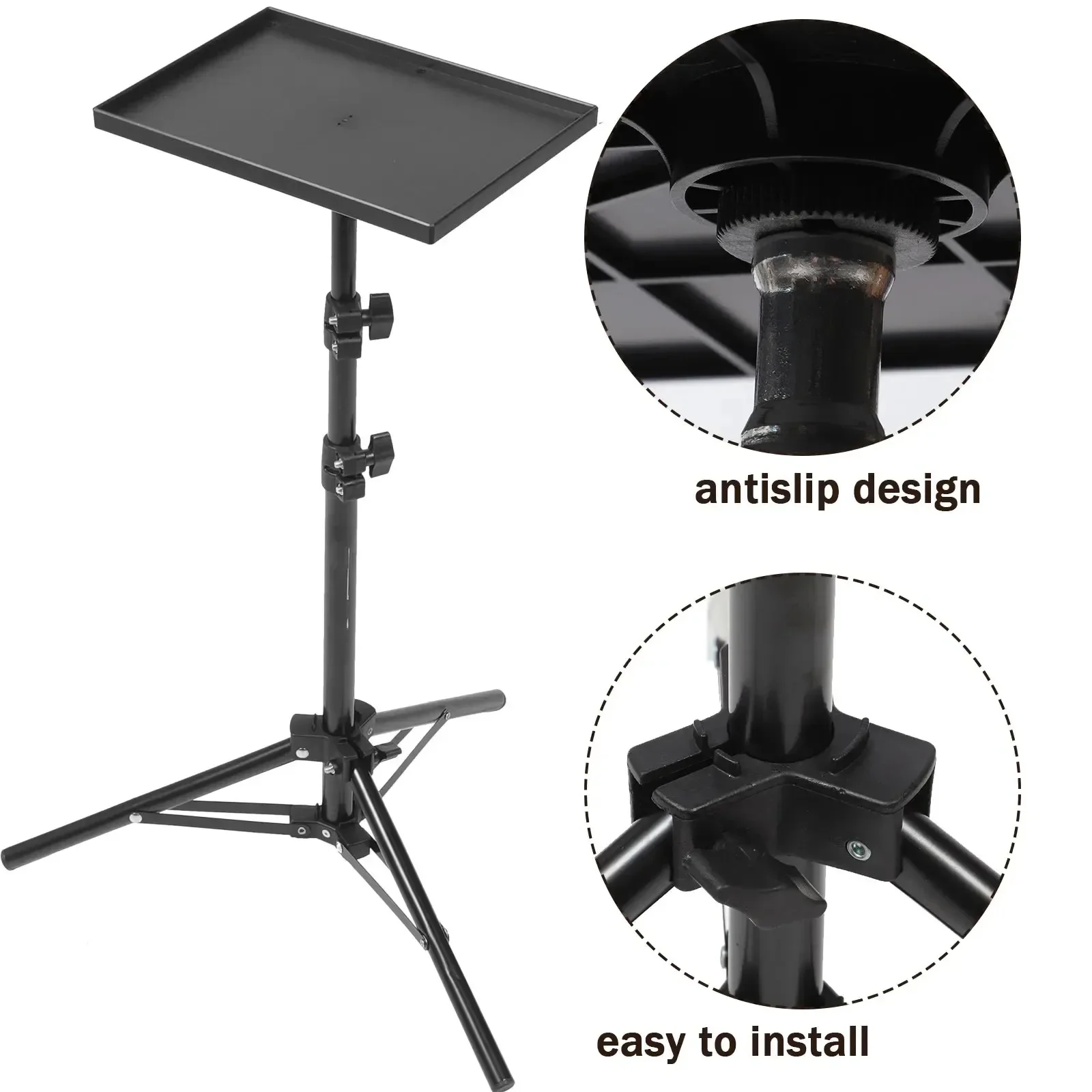 Suporte de Tripé para Projetor, Monitor, Smartphone, Câmera, Laptop e Equipamentos de Microfone Suporte de Tripé para Projetor, Monitor, Smartphone, Câmera, Laptop e Equipamentos de Microfone