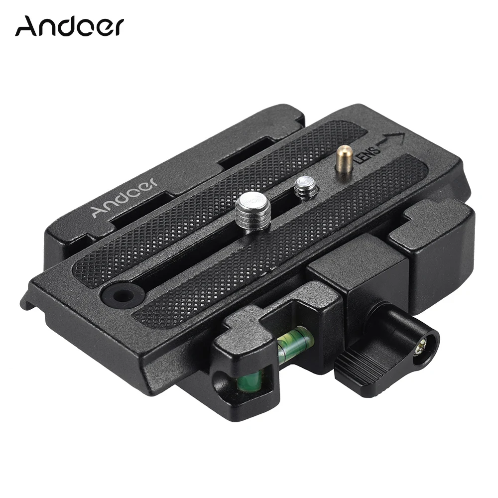 Andoer câmera de vídeo tripé adaptador braçadeira liberação rápida com placa liberação rápida para manfrotto 501 500ah 701hdv 503hdv q5 cabeça Andoer câmera de vídeo tripé adaptador braçadeira liberação rápida com placa liberação rápida para manfrotto 501 500ah 701hdv 503hdv q5 cabeça