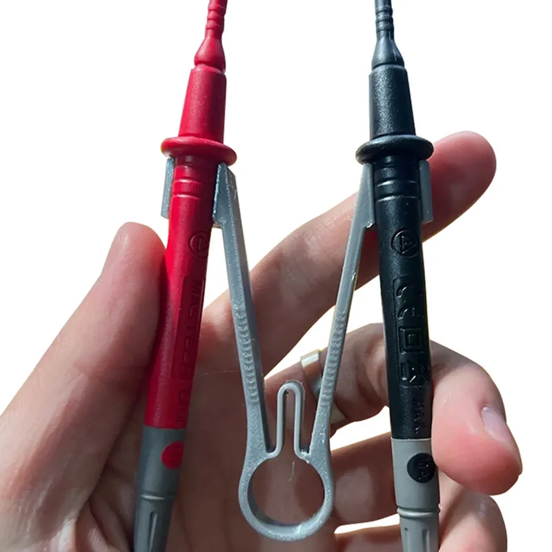 Medidor ergonômico de sondas, clipe, multímetro, suporte de teste, ferramenta de fixação, fonte de alimentação de teste elétrico, ferramenta de reparo com uma mão