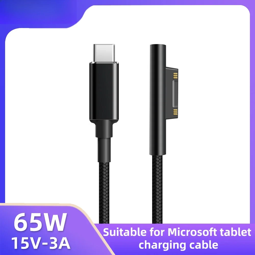 15V 3A USB C Fonte de alimentação Carregador Adaptador PD Cabo de carregamento para Microsoft Surface Pro 8 7 6 5 4 3 Laptop Book 3 2 1 GO 15V 3A USB C Fonte de alimentação Carregador Adaptador PD Cabo de carregamento para Microsoft Surface Pro 8 7 6 5 4 3 Laptop Book 3 2 1 GO