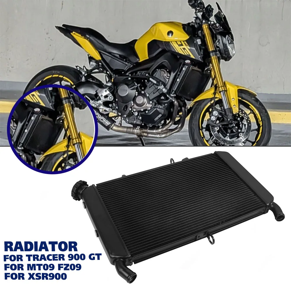 Para yamaha fz09 mt09 MT-09 2014-2020 radiador do motor xsr900 16-21 tracer 900 gt 2019-2020 refrigerador de óleo tanque de água de refrigeração refrigerante