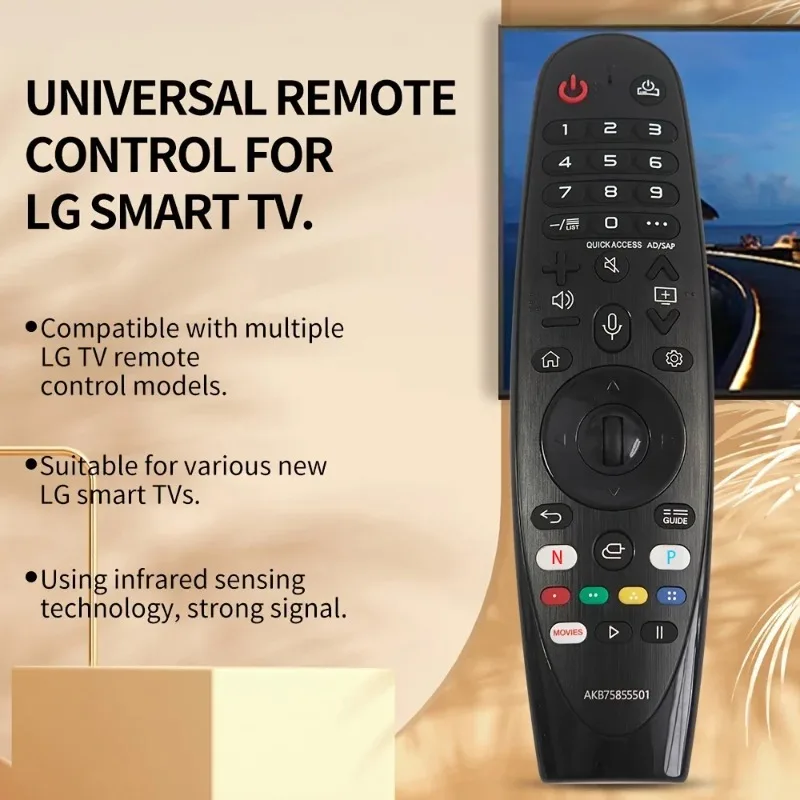 Controle Remoto Mágico de Voz Substituto AN-MR20GA MR19BA MR18BA MR650A para Smart TV com Ponteiro