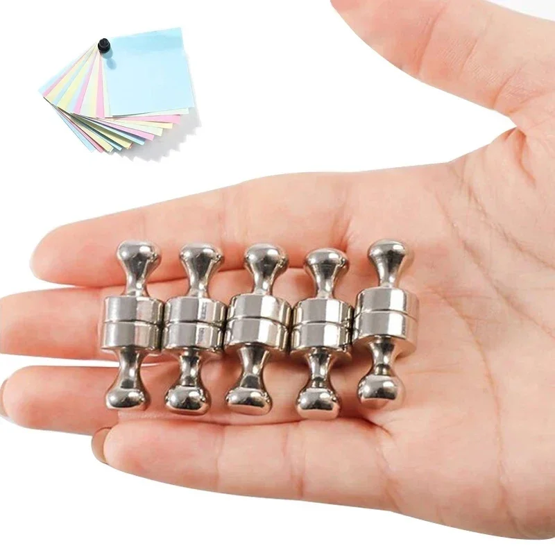 10 pçs magnético prego escritório caligrafia e pintura geladeira ímã forte ensino de unhas quadro branco unhas magnéticas 12x16mm