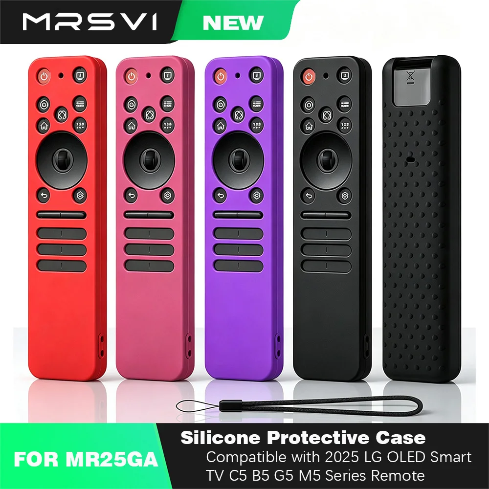 Capa de Silicone MRSVI para Controle Remoto LG MR25GA, Capa Protetora Antichoque e Antiderrapante para TV Smart OLED LG 2025 C5/B5/G5/M5