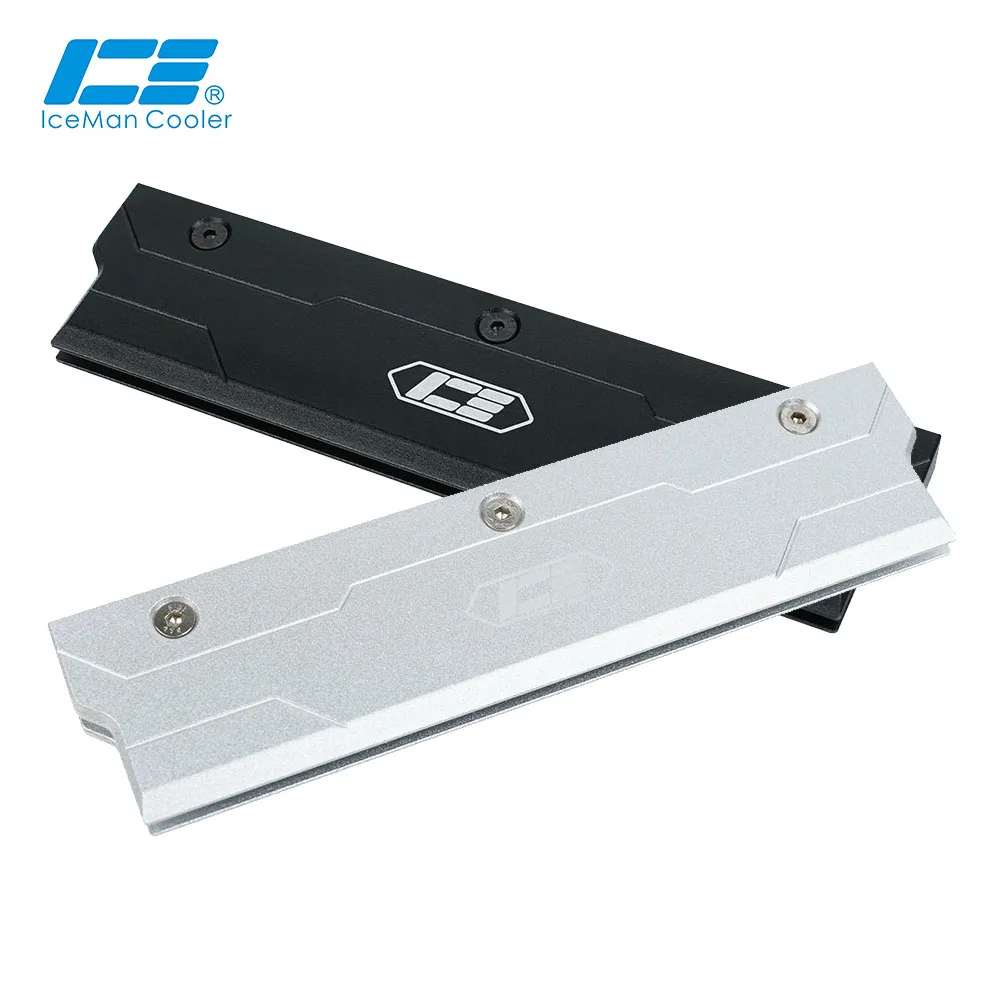 IceManCooler DDR5, DDR4 RAM Memória de liga de alumínio Armadura de dissipação de calor Colete Dissipador de calor RAM, almofada térmica incluída