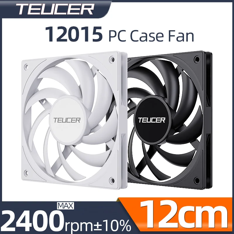 Teucer UT-12015 ultrafino 15mm de espessura 12cm ventilador de chassi 12v/4 pinos pwm fbd rolamento pc caso ventilador de refrigeração para cpu cooler