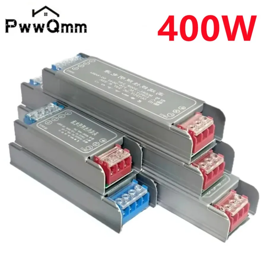 Fonte de alimentação de comutação DC 12V 24V AC176-264V LED Driver de luz Adaptador de alimentação 60W 100W 200W 300W 400W Transformadores de iluminação mudos
