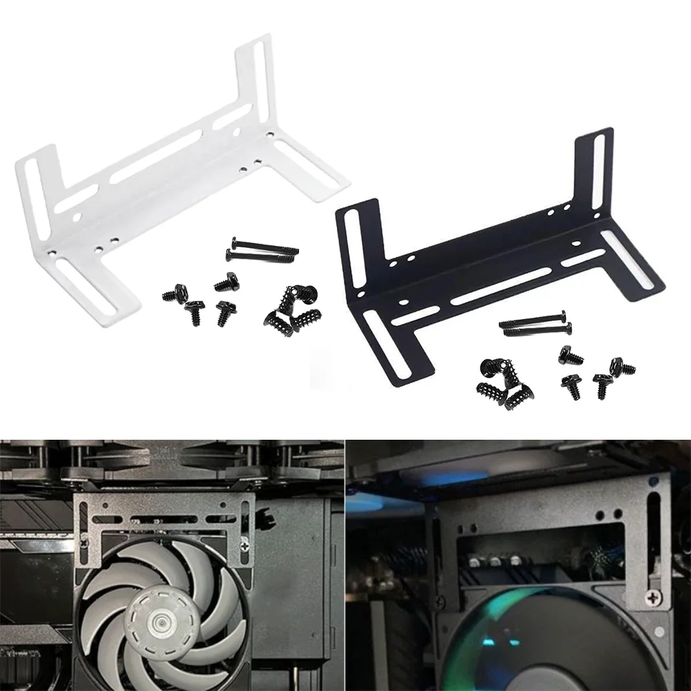 Suporte para Ventilador de Resfriamento de Memória de Computador com Parafusos para Gabinete de Computador, Suporte para Ventilador de Memória RAM