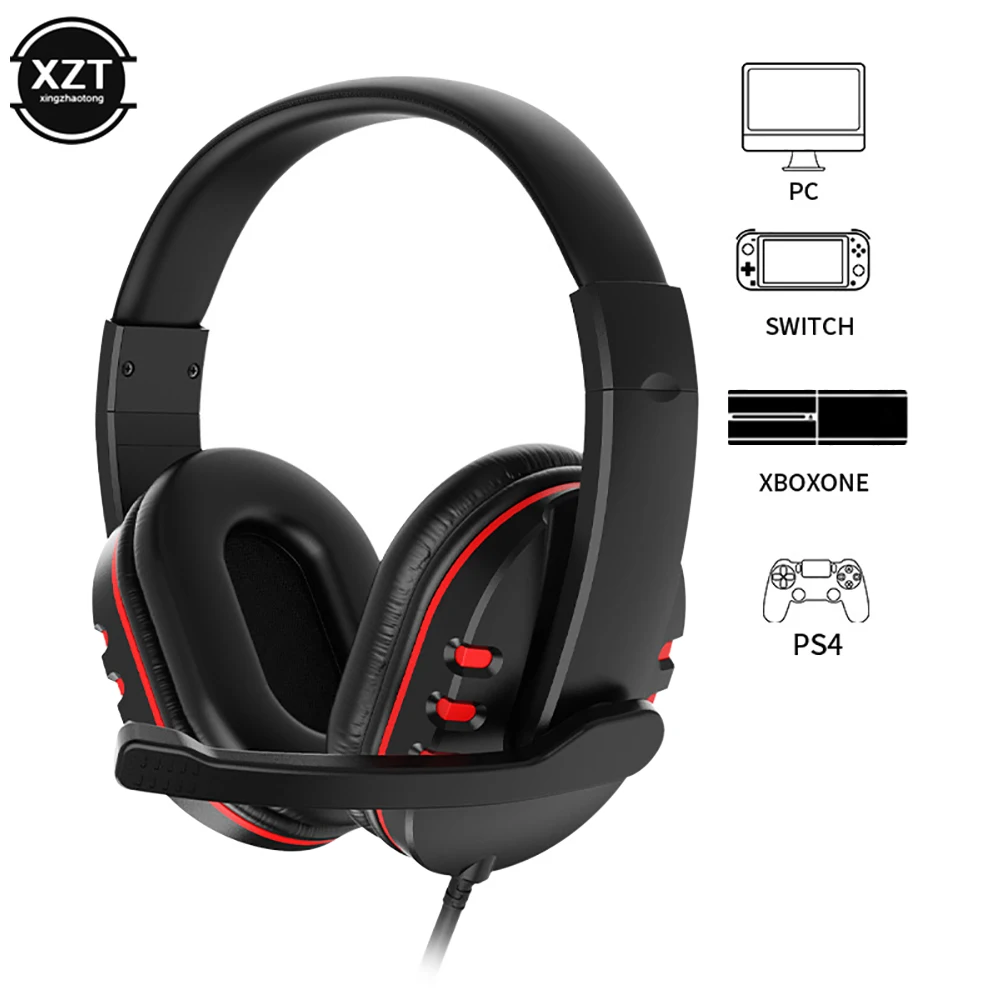 Fones de ouvido com microfone, Gamer Headset, PC, computador, laptop, PS4, PS5, Play Station 4, 5, Nintendo Switch, Tablet